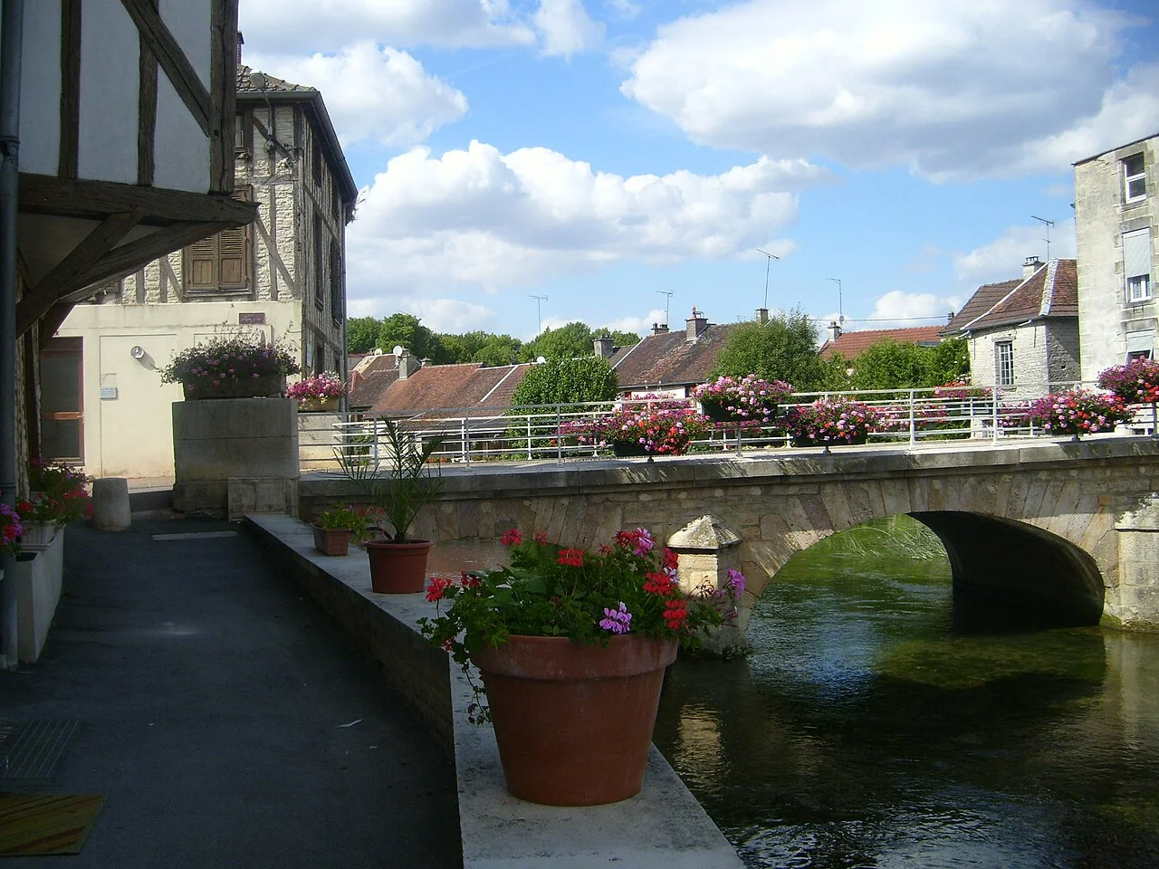 Bridge over the River Ource in Essoyes