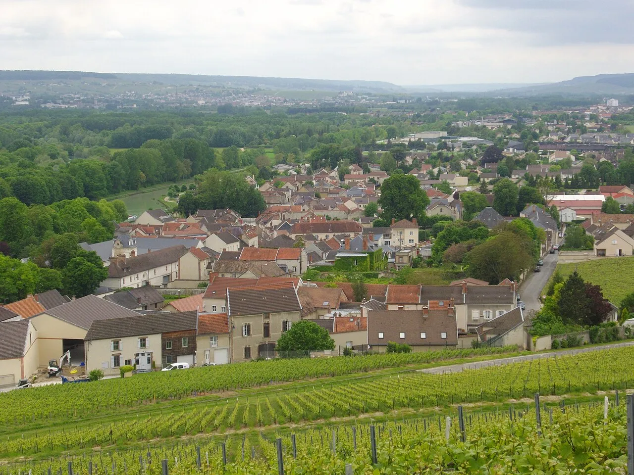 Mareuil-sur-Aÿ seen from Le Gruguet